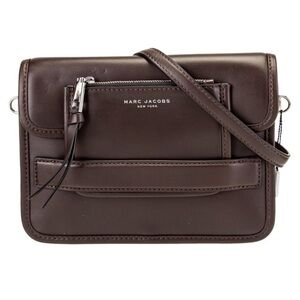 Marc Jacobs Dark Brown Leather Messenger Bag